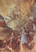 Francisco Goya Detail of Mary Queen of Martyrs painting